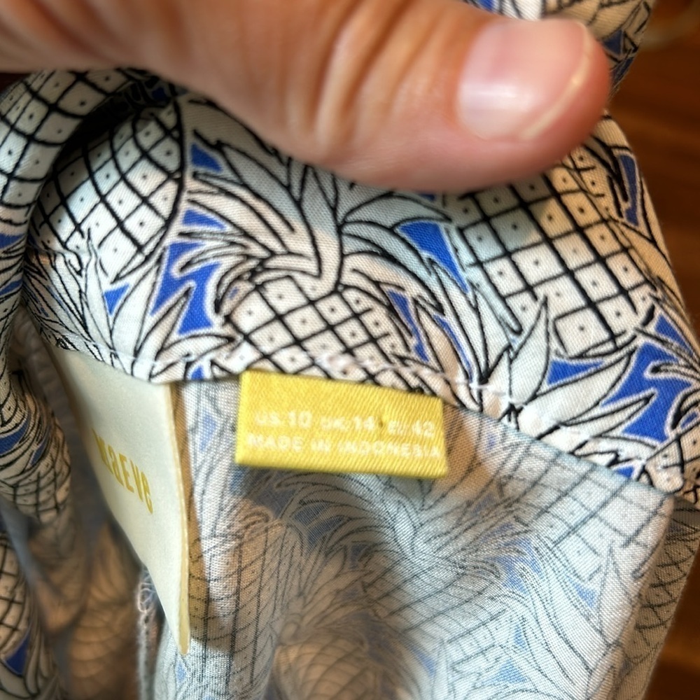 Anthropologie Maeve Imelda Pineapple Print Ruffle Short - Picture 6 of 7